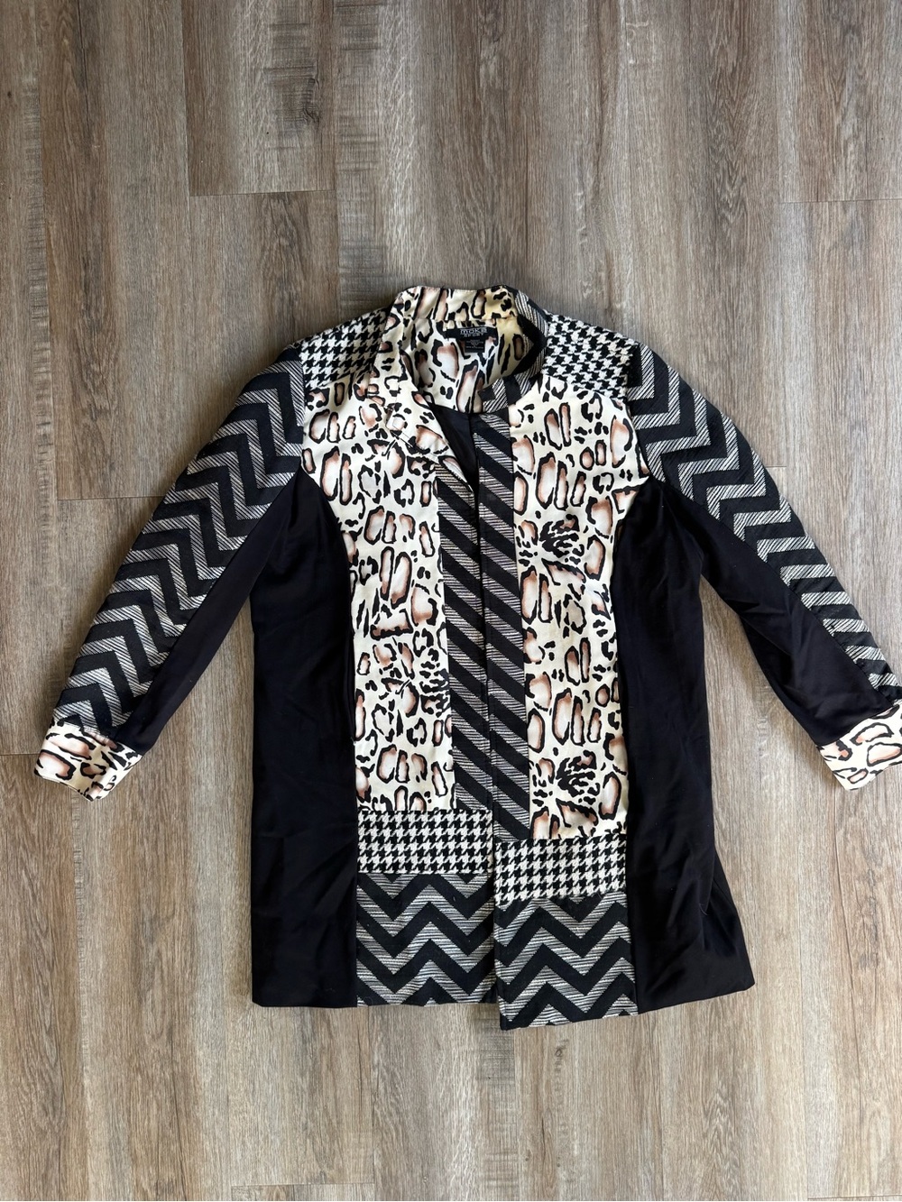 Moka Sport Animal Print Mixed-Pattern Women’s Jacket - size Large